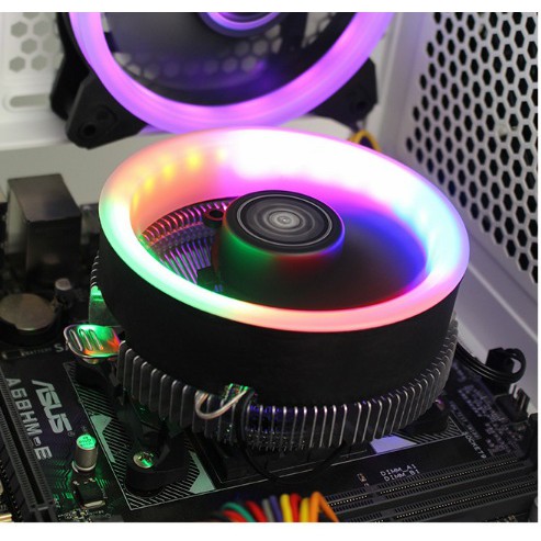 Tản nhiệt khí Quạt tản nhiệt CPU Cooler S6 LED chuyên dùng Intel/AMD