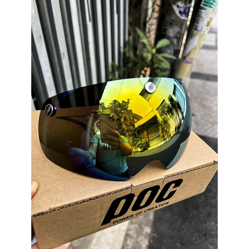 KÍNH 7 MÀU GẮN CHO MŨ POC 01 CHÍNH HÃNG