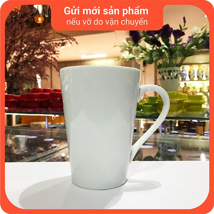 Cốc uống cà phê cỡ lớn bằng sứ - Cốc đại 350 ml - Gốm sứ Hải Long