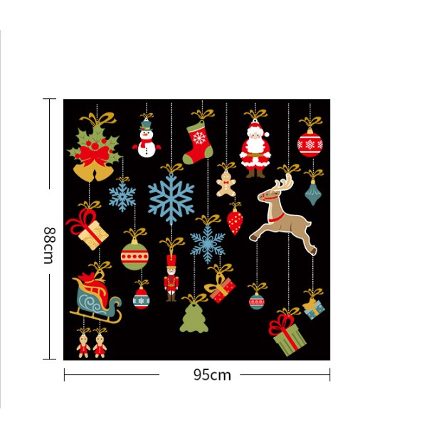 Decal dán tường Noel - Rèm phụ kiện mới 05