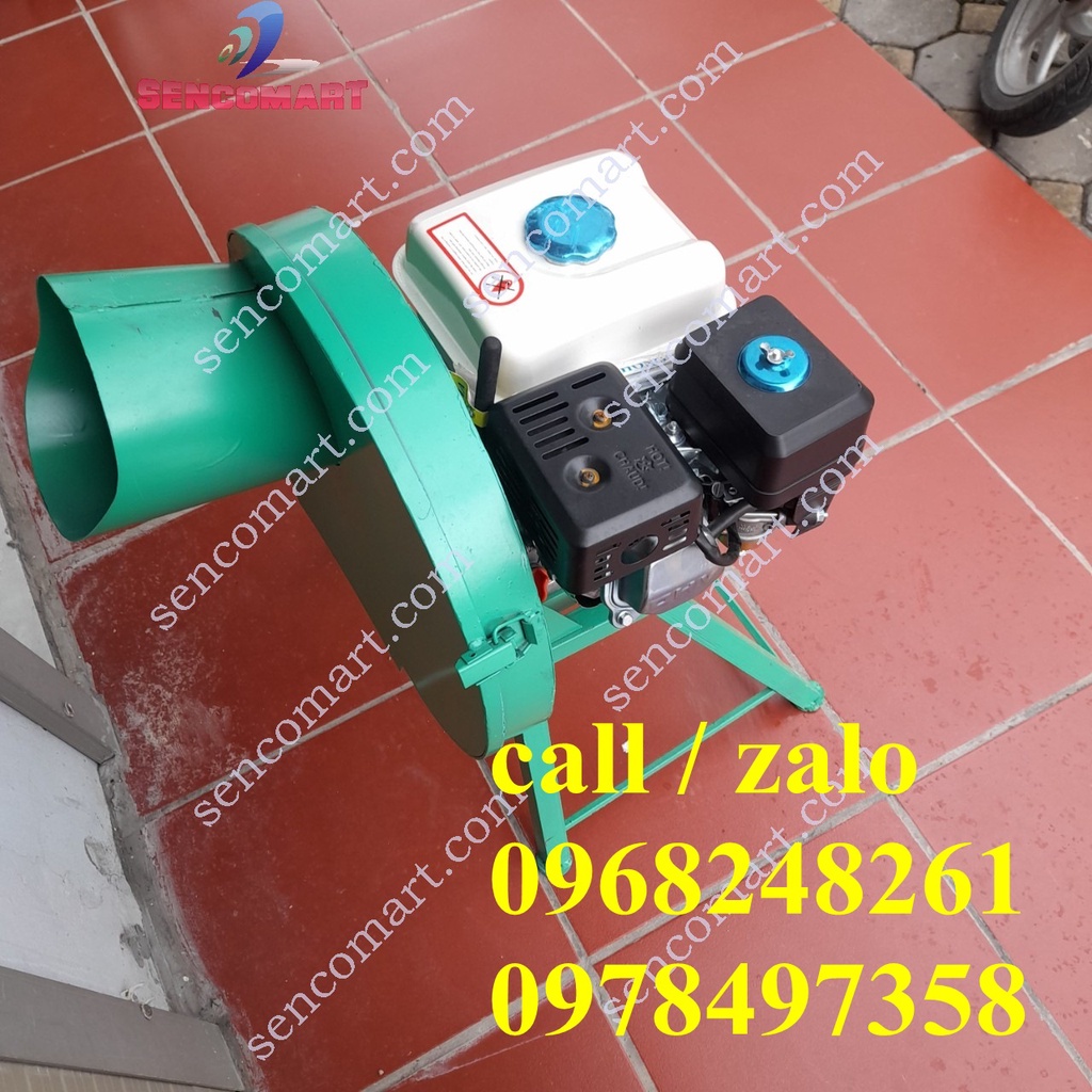 Máy thái chuối mịn chạy xăng, máy băm rau bèo cỏ voi chạy xăng 5HP