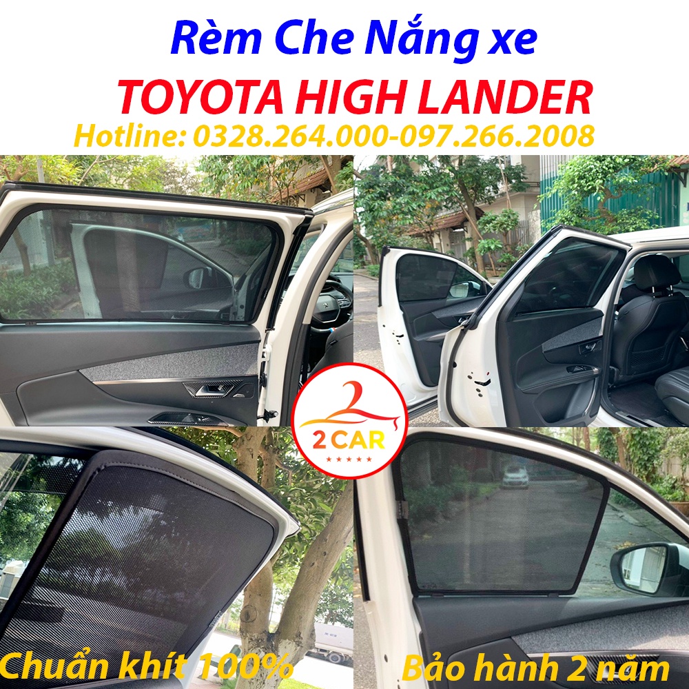 Rèm Che Nắng Xe Toyota Highlander 2008-2013,2016-2019, Rèm Chắn Nắng Xe Toyota Hàng Loại 1 MR.ÔTÔ - Bảo Hành 2 Năm