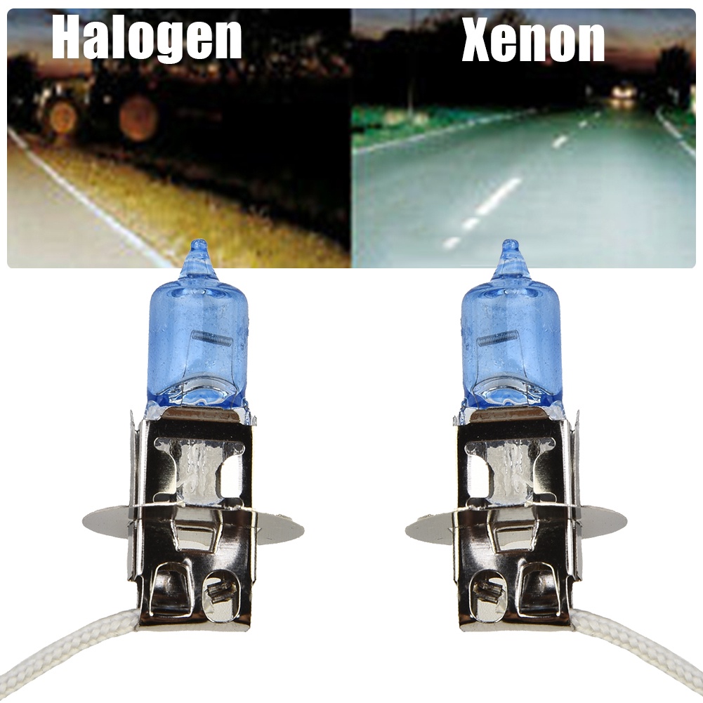 1 Cặp Bóng Đèn Pha Halogen H3 100W 12v 453 Màu Trắng Cho Xe Hơi