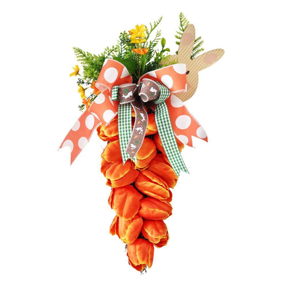 Vòng Hoa Tulip Nhân Tạo Treo Tường / Cửa Sổ Trang Trí Phục Sinh