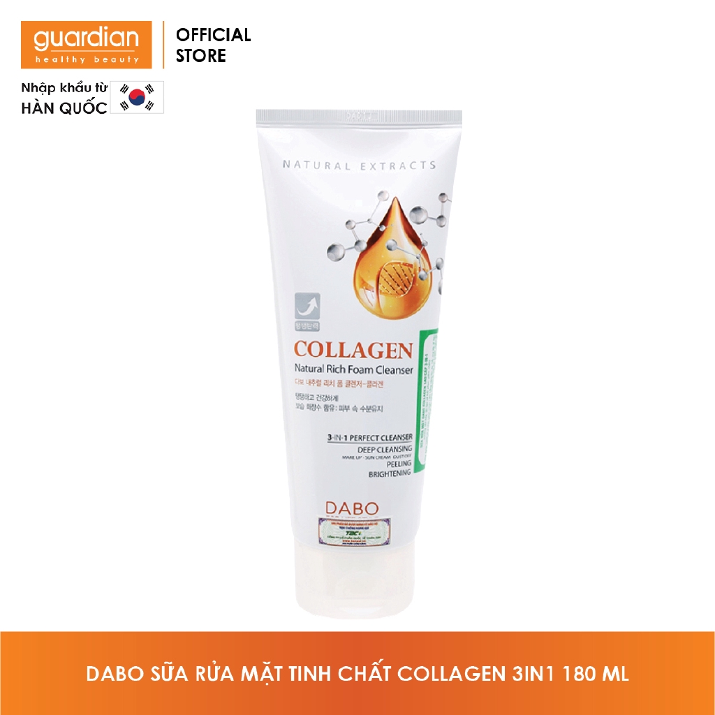 Sữa rửa mặt DABO tinh chất Collagen 3in1 180 ml