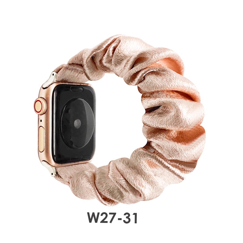 Dây Đeo Đồng Hồ Bằng Nylon Sáng Co Giãn Cho Apple watch 41mm 45mm 38mm 42mm 40mm 44mm series 6 5 4 3 SE