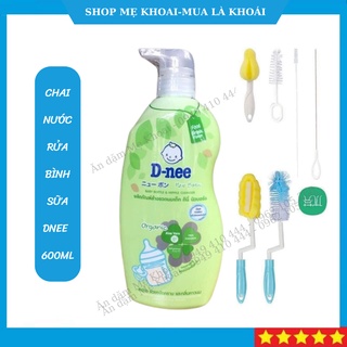 Nước rửa bình sữa Dnee Thái Lan dạng chai mẫu mới nhất-Shop Mẹ Khoai