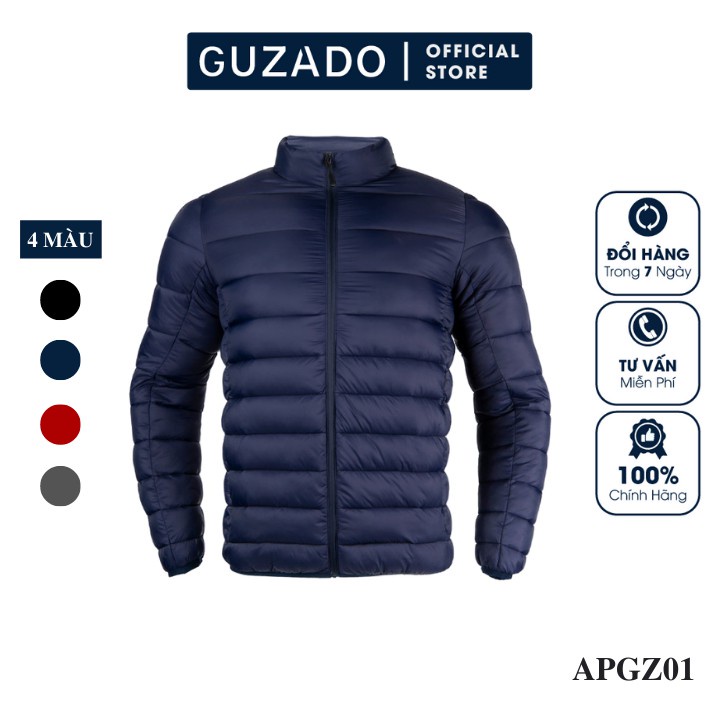 Áo Phao Nam Lông Vũ GUZADO (5 Màu), Siêu Dày Dặn, Siêu Ấm APGZ01 - Hàng nhập khẩu
