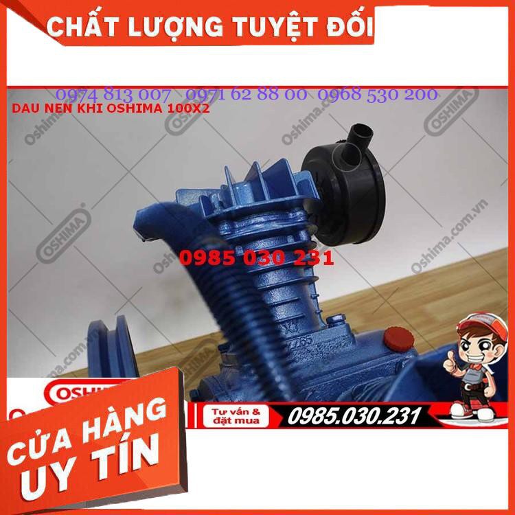 Đầu nén khí OSHIMA 100x2 Siêu giảm giá l Bảo hành 1 năm