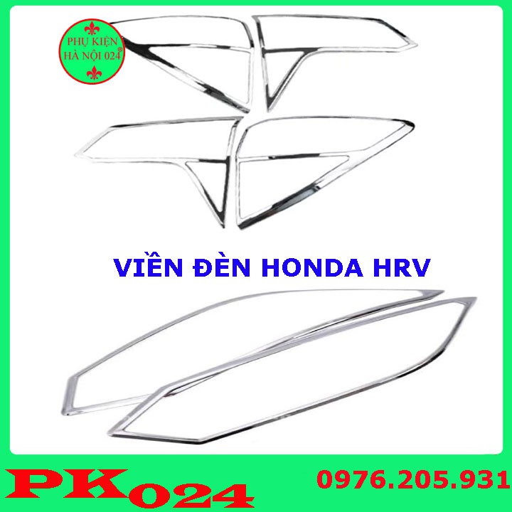 [Honda H-RV] Ốp Viền Đèn Pha, Hậu Mạ Crom Cho Xe - Honda H-RV
