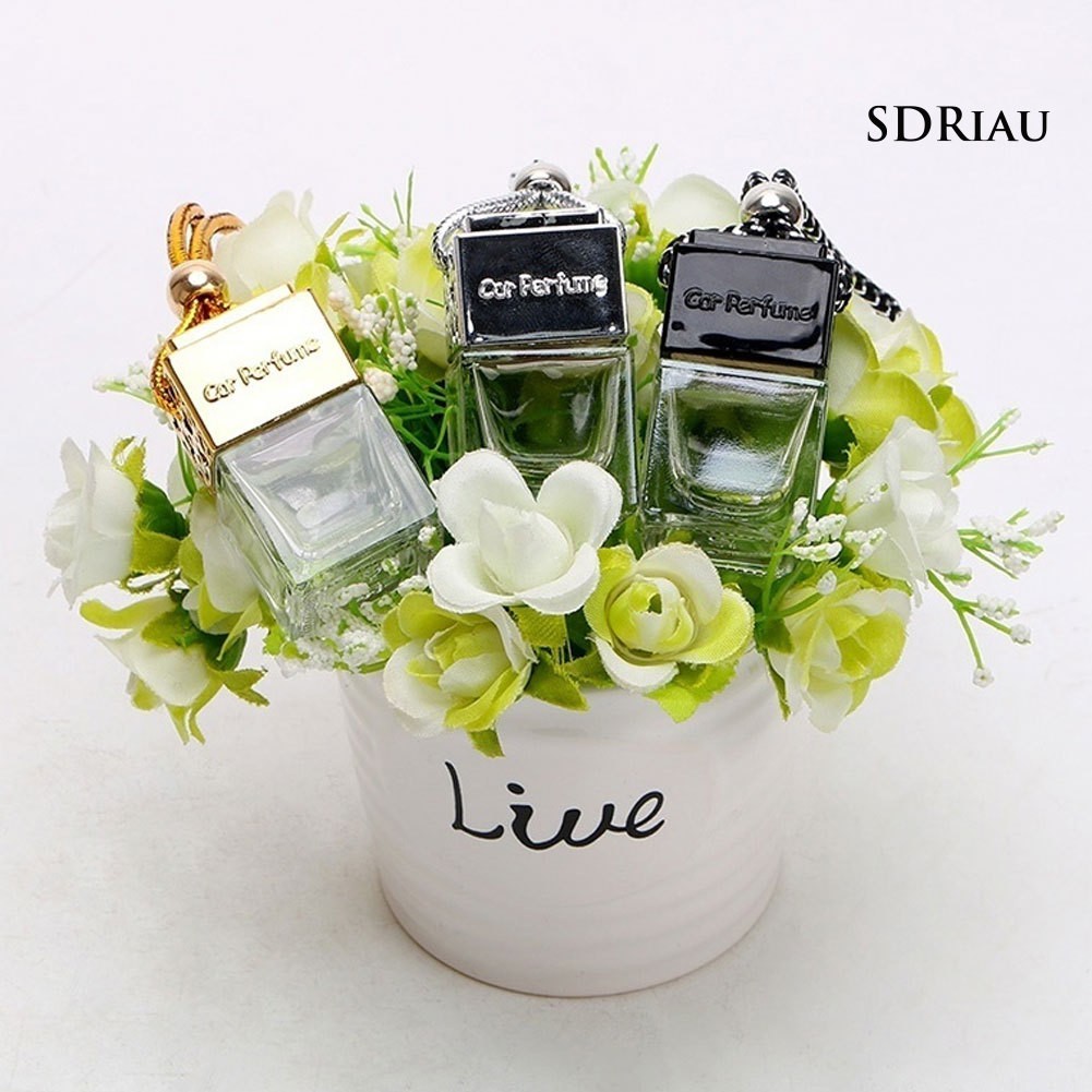 Lọ thủy tinh trong suốt đựng nước hoa treo trang trí xe hơi