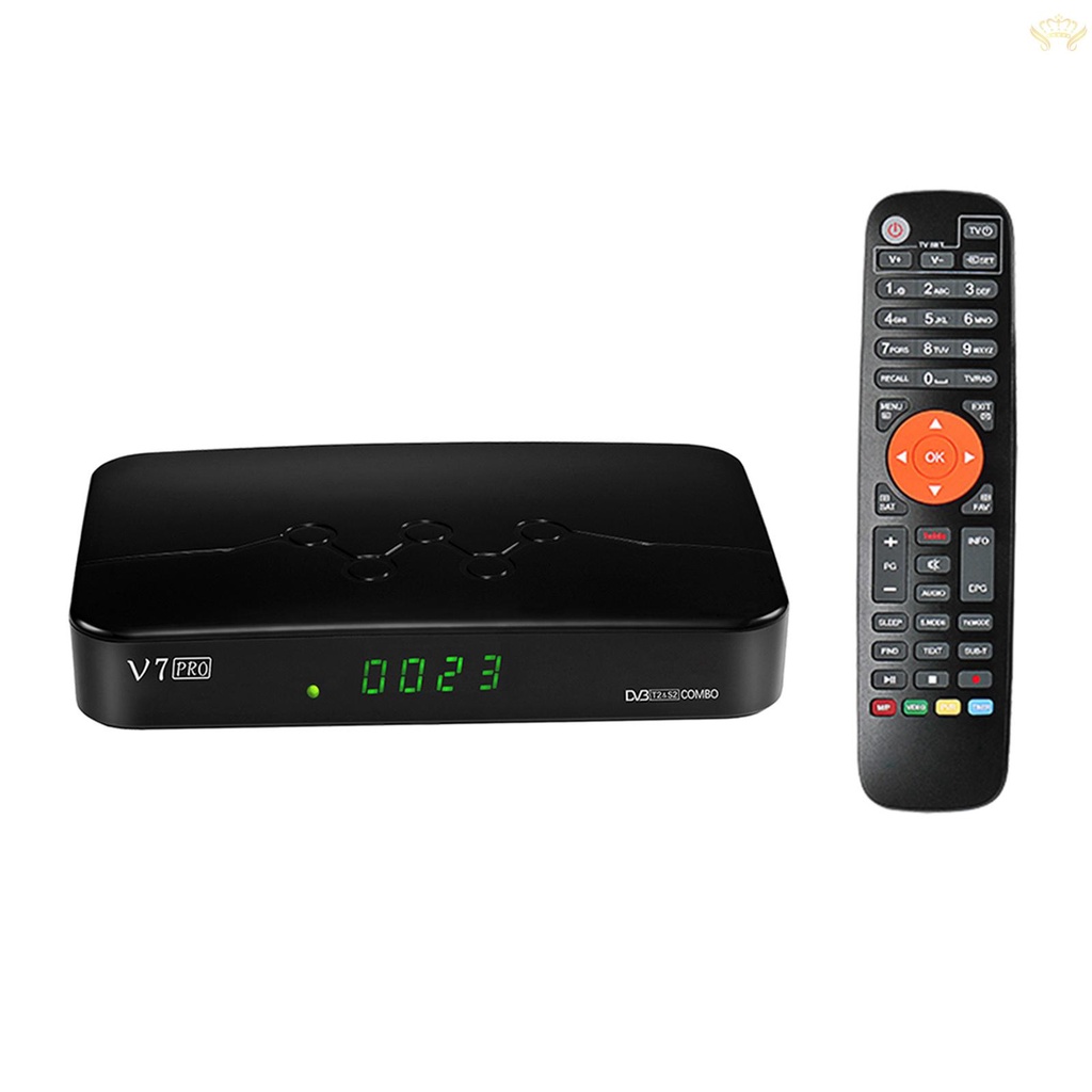 Bộ Thu Tín Hiệu Truyền Hình DVB-S/S2/S2X+T/T2 1G Bit RAM Hỗ Trợ H.265 V7 PRO