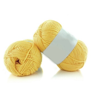 1 Cuộn Len Đan Sợi Móc Mềm Mịn 50g