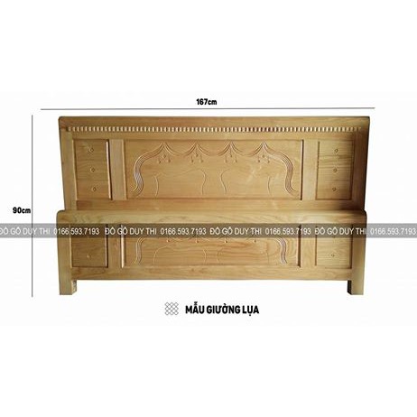 Giường ngủ gỗ sồi nga 1m6 bền đẹp giá rẻ ở Hà Nội