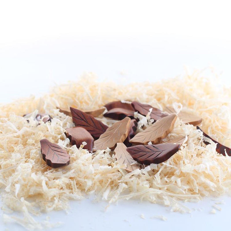 Giá đỡ đũa muỗng nĩa hình chiếc lá bằng gỗ