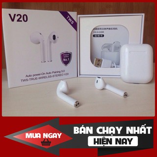 Tai Nghe Bluetooth 5.0 V20 Chống Ồn, Âm Thanh Trung Thực, Sống Động (Shop Chuyên Sỉ Lẻ)