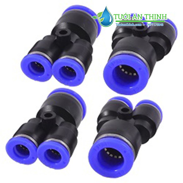 5 Nối nhanh 12mm ra 2 đầu ống 8mm