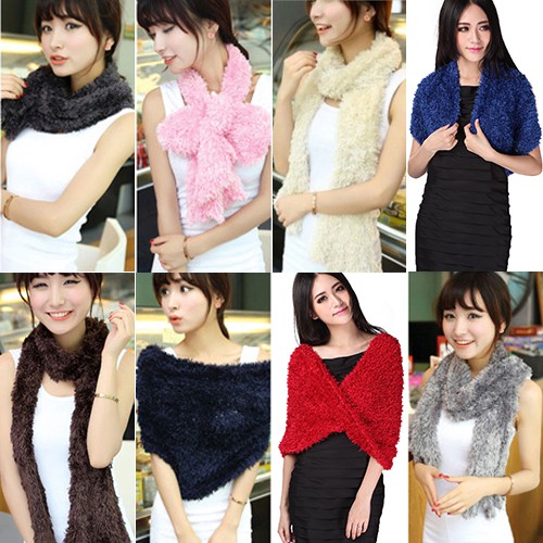 Khăn Choàng Cổ Mềm Mại Ấm Áp Đa Năng Dành Cho Nữ