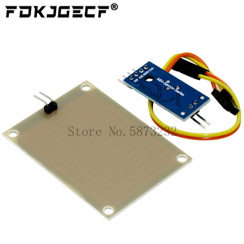 Mô-đun Cảm Biến Thời Tiết Mưa / Tuyết Hai Mặt DC 3.3V-5V Dành Cho Xe Hơi Robot Arduino