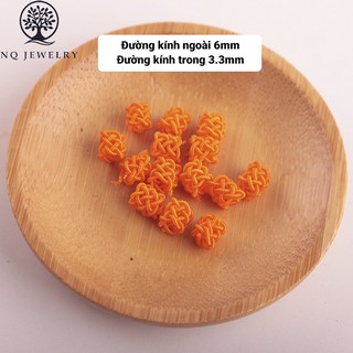 Nút thắt vải chặn hoa văn nhỏ - Combo 4 cái