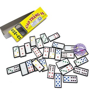 Bộ cờ domino. Hộp giấy, hộp gỗ