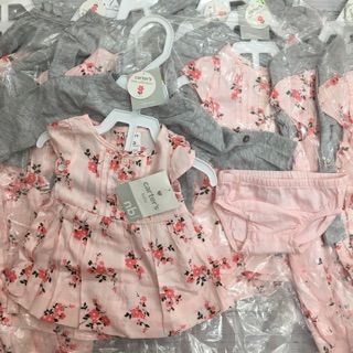 Set váy + chip + áo cardigan
