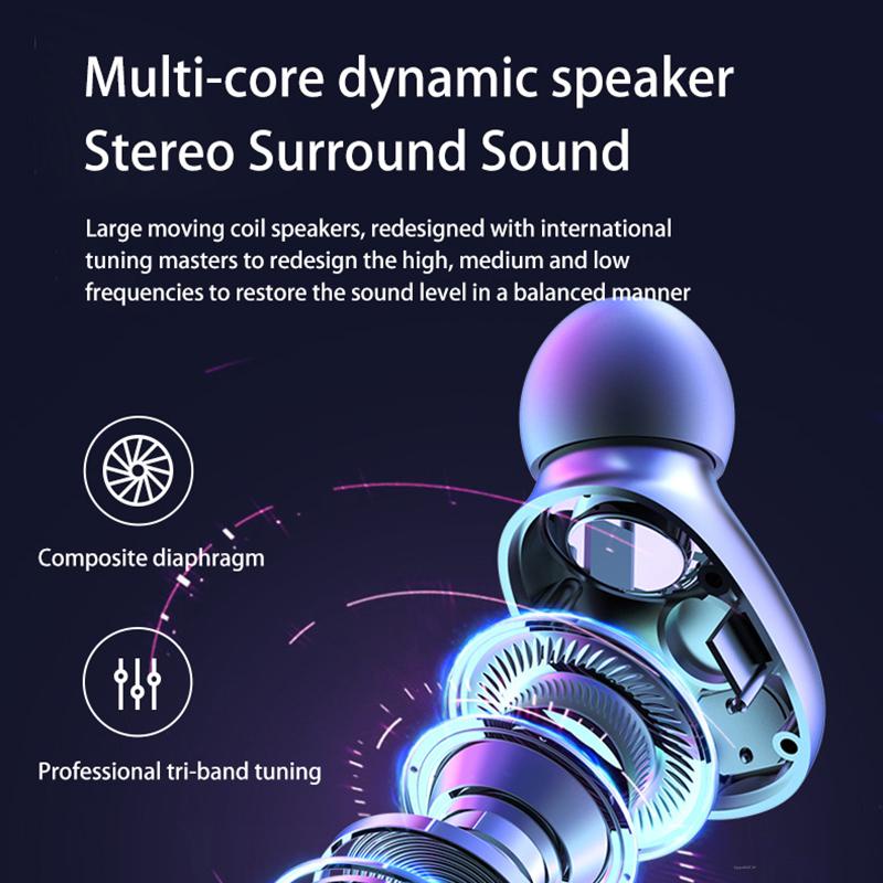 Tai Nghe Nhét Tai M9 TWS Bluetooth 5.2 Không Dây Có Màn Hình LED Hiển Thị LED Chất Lượng Cao