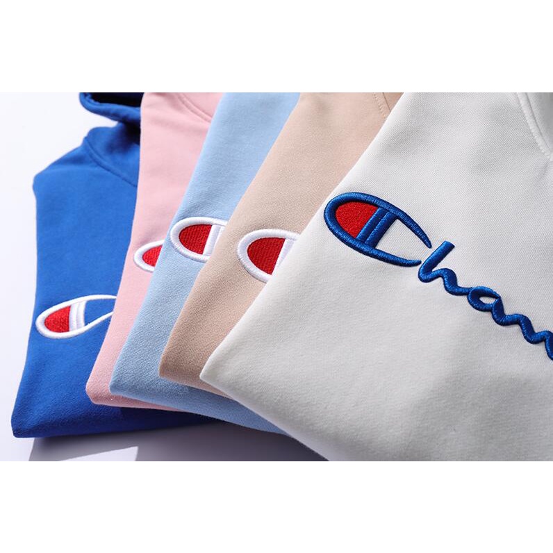 Áo hoodie thêu chữ Champion cổ điển đơn giản thời trang