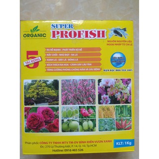 Phân bón hữu cơ Super PROFISH - Hộp 1 kg
