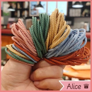 Dây Buộc Tóc Cao Su Vải Da Mỏng Không Đau Phong Cách Hàn Quốc