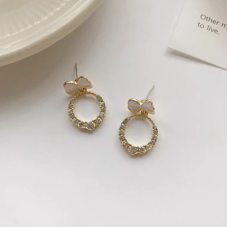 Bông Tai Mạ Bạc 925 Đính Ngọc Trai Thời Trang