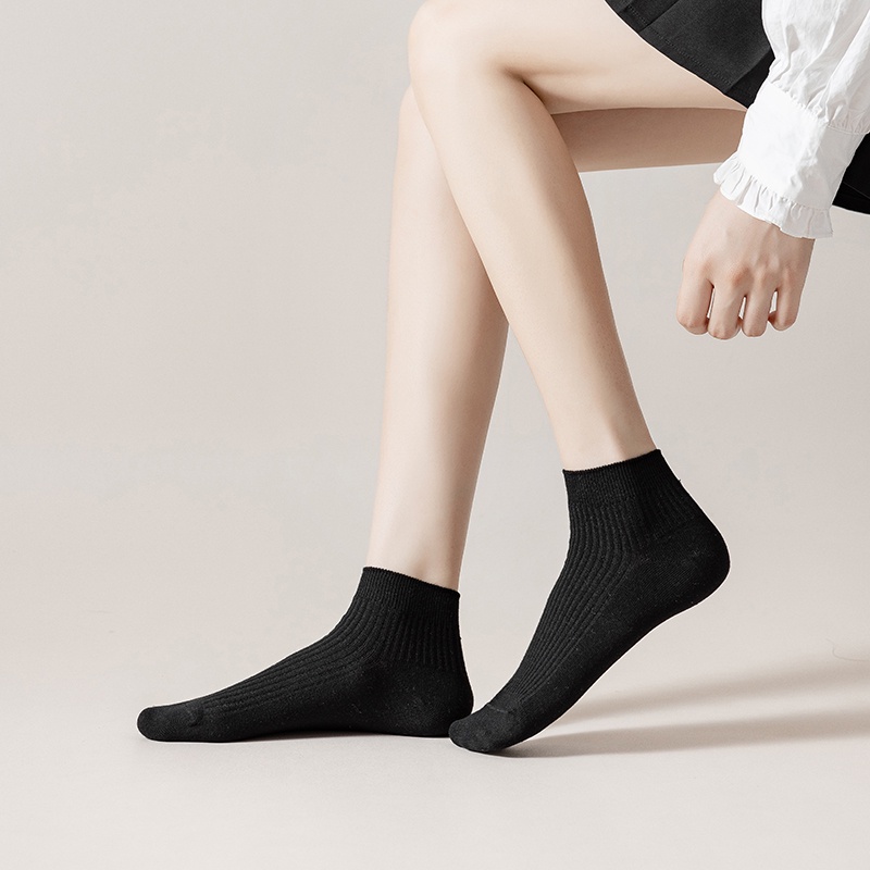 Vớ cotton dài trơn phong cách Lolita dành cho nữ trên đầu gối chất lượng cao