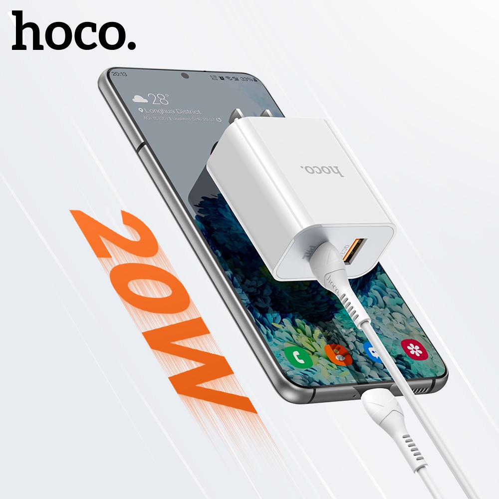 Cốc sạc nhanh HOCO. C97 20W cổng USB Type C QC3.0 USB PD20W thích hợp cho 12/iPad Pro