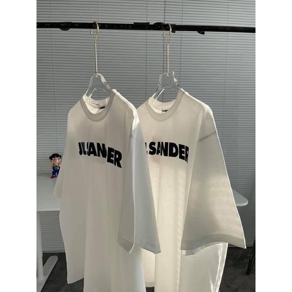 Áo thun cotton tay lỡ dâng rộng unisex —— jil sander