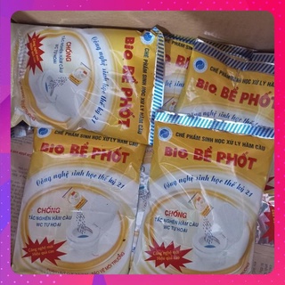 Combo 5 gói Men vi sinh thông cống Bio, phân hủy hữu cơ bể phốt, chống tắc, khử mùi - Bột thông cống