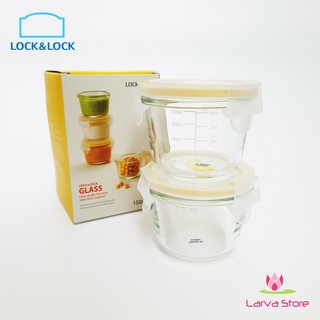 Hộp Thủy Tinh Chịu Nhiệt Lock&Lock LLG819S2 150ml *2 Trữ Đồ Ăn Dặm Có Chia Vạch - Larva Store
