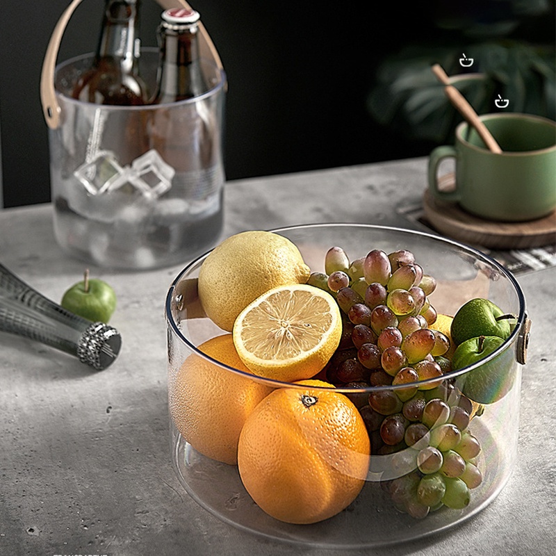 Xô đựng nước đá Ossayi giữ lạnh bia rượu có tay cầm tiện lợi