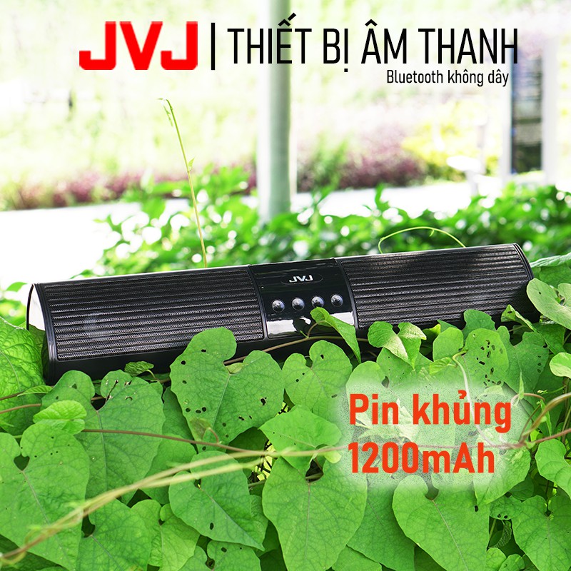 Loa nghe nhạc bluetooth speaker JVJ A2 không dây dáng dài 2 loa cực đỉnh - Kiểu dáng sang trọng hỗ trợ thẻ nhớ, đài FM
