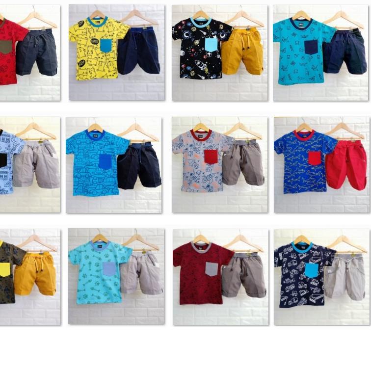 ❤❤Giảm giá lớn 11.11✿❀ Bộ quần áo POCKET cho bé từ 1-9 tuổi