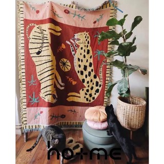 Thảm chăn trải sopha treo tường decor nhà cửa vintage  ( hàng order)