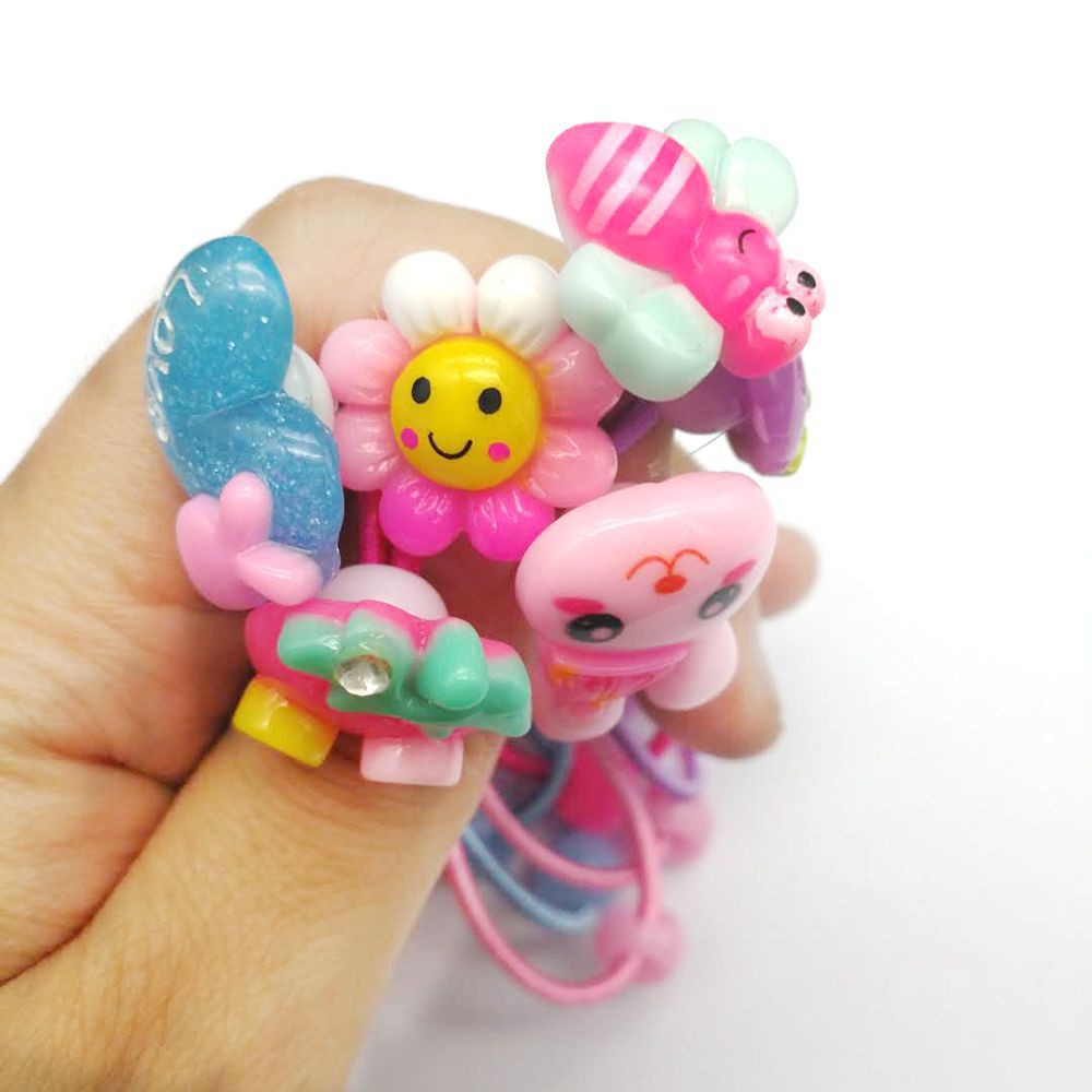 Set 2 Dây Cột Tóc , Buộc Tóc Ngẫu Nhiên Cho Bé