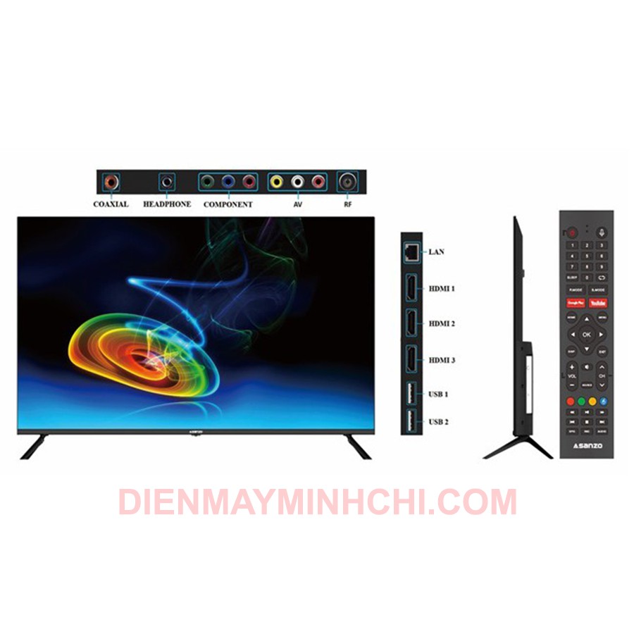 Smart Tivi Asanzo iSLIM 55 Inch – 55SL800 Màn hính 4K Android bản quyền 9.0