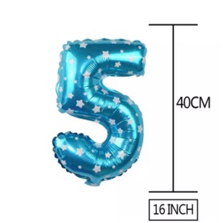 Bong bóng Số size 40cm