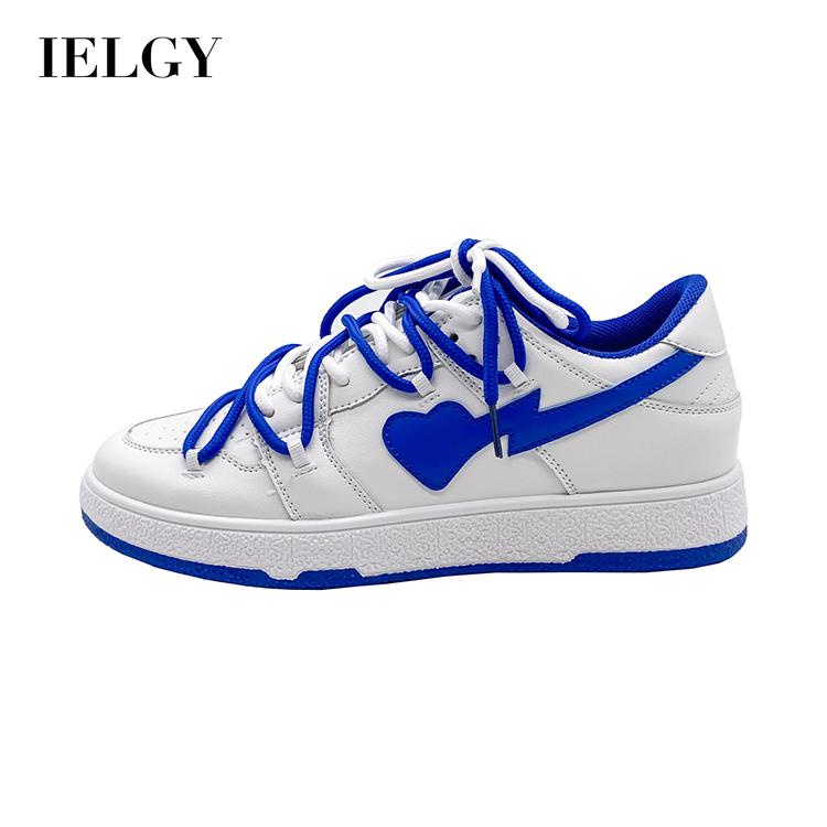 Ielgy Nữ Thiết Kế Giày Thể Thao Nền Xanh Dương Trái Tim