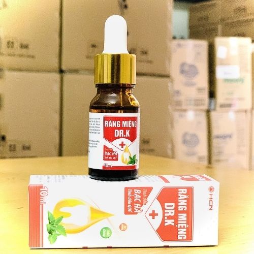 Tinh Dầu Răng Miệng Dr K - Hỗ Trợ Hiệu quả Chứng Hôi Miệng, Sâu Răng, Viêm Lợi. Dung tích 10ml