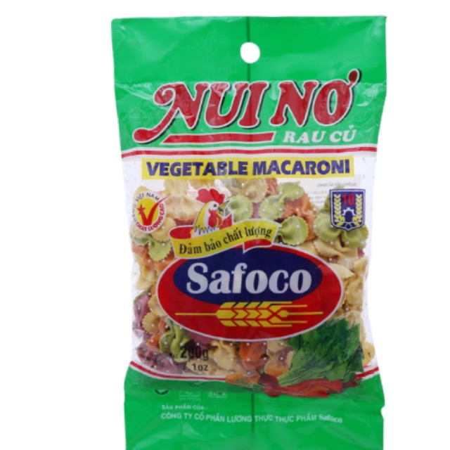 Nui rau củ Safoco hình nơ 200g