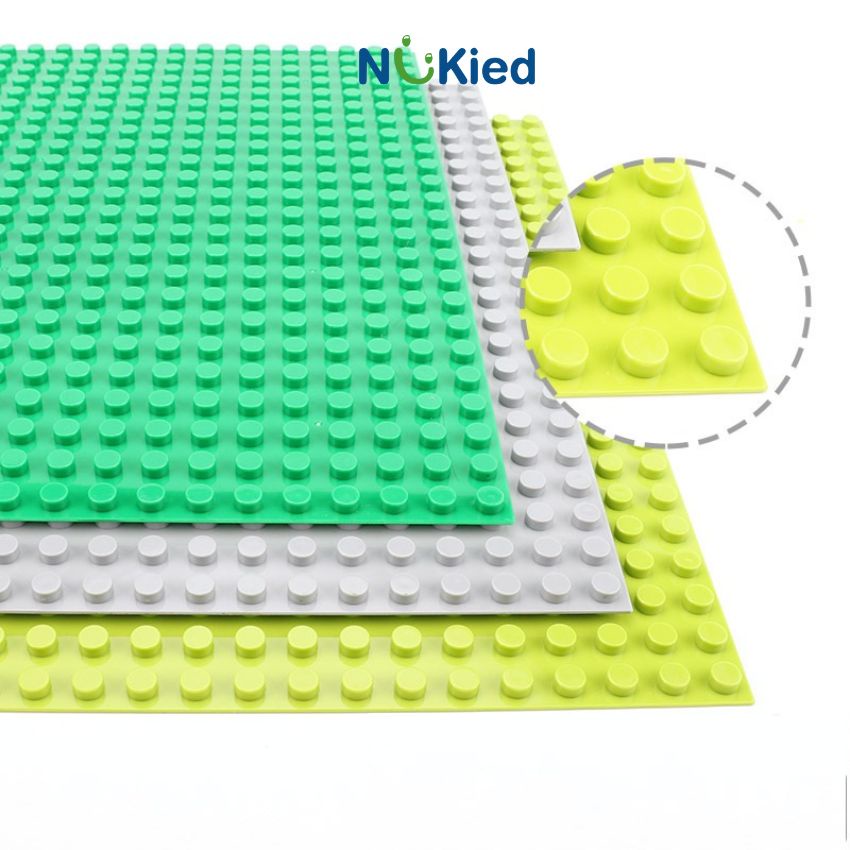 Tấm đế lê gô duplo, nền base size 51x25.5cm, tương thích hạt hớn cho bé từ 2 đến 6 tuổi_Nukied