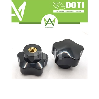 NÚM vặn nhựa DOTI 5 cánh hình ngôi sao phi 38mm