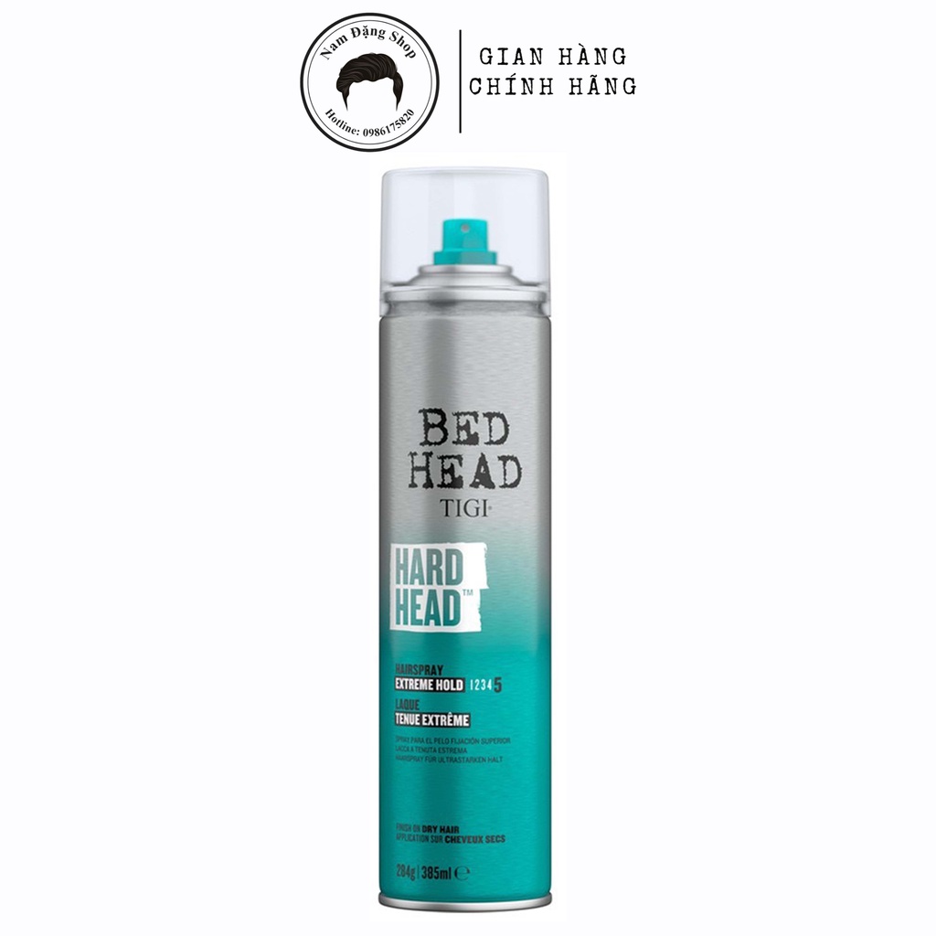 Xịt Giữ Nếp Tóc Tigi Bed Head Hard Head 385ml