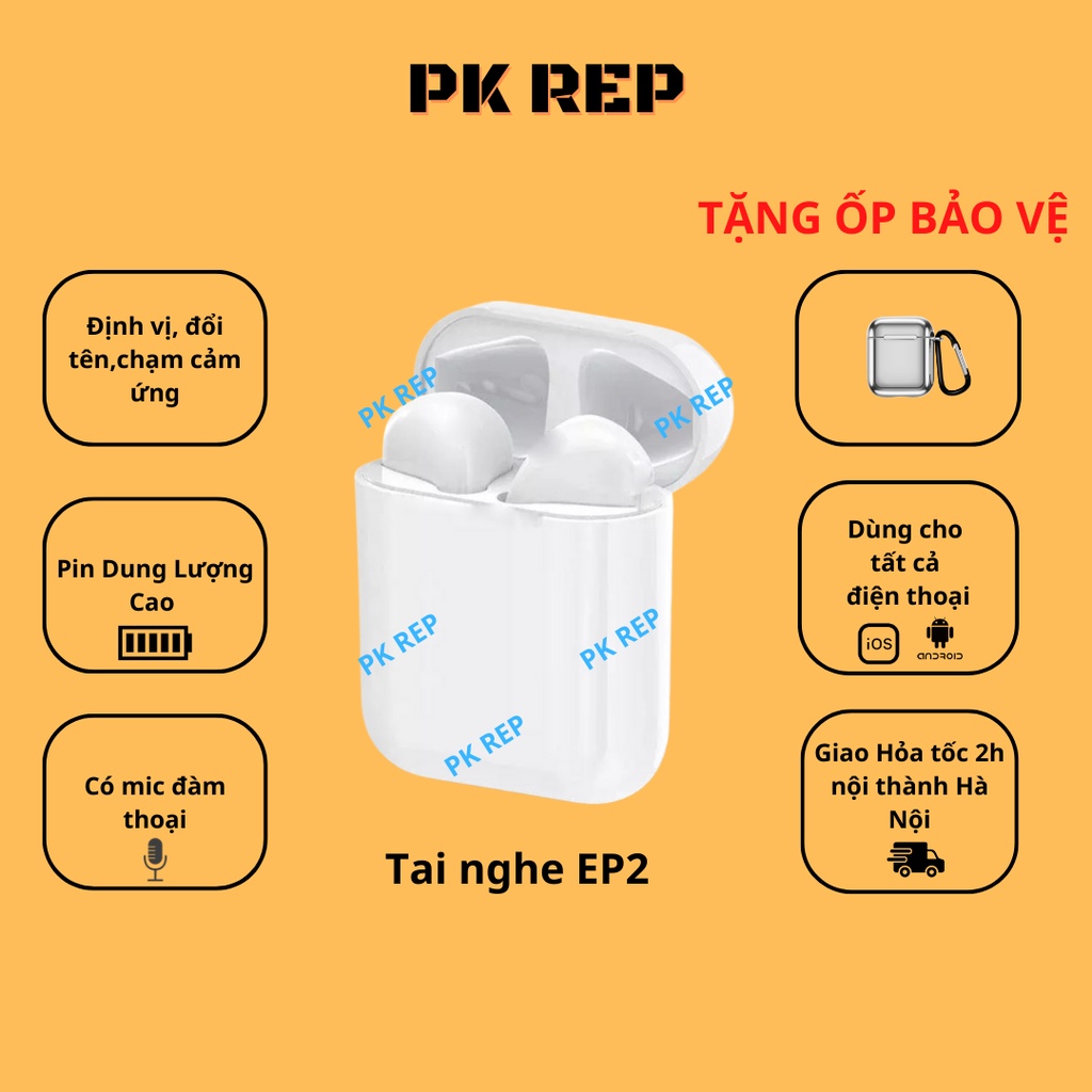 Tai Nghe Bluetooth A2, Không Dây Bản Cao Cấp, Sạc Không Dây, Định Vị, Đổi Tên,Cảm Ứng Chạm,Có Mic Đàm Thoại, Pin 4-5H